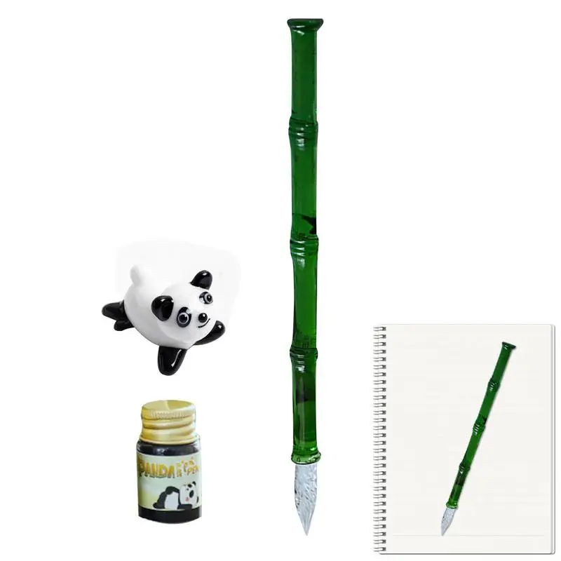 

Стеклянная Ручка, Хрустальное стекло, подставка для ручек и подписей, стеклянная ручка с держателем для чернил и ручек, Художественные Хрустальные стеклянные ручки для