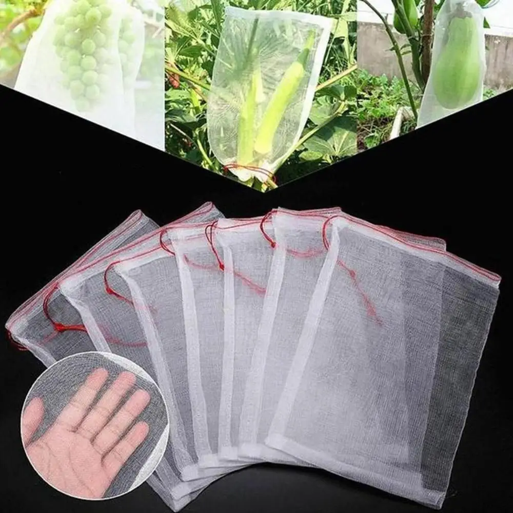

For Seeds Soaking Germination Nylon Drawstring Pest Control Mesh Bag Garden Supplies Storage Organizer