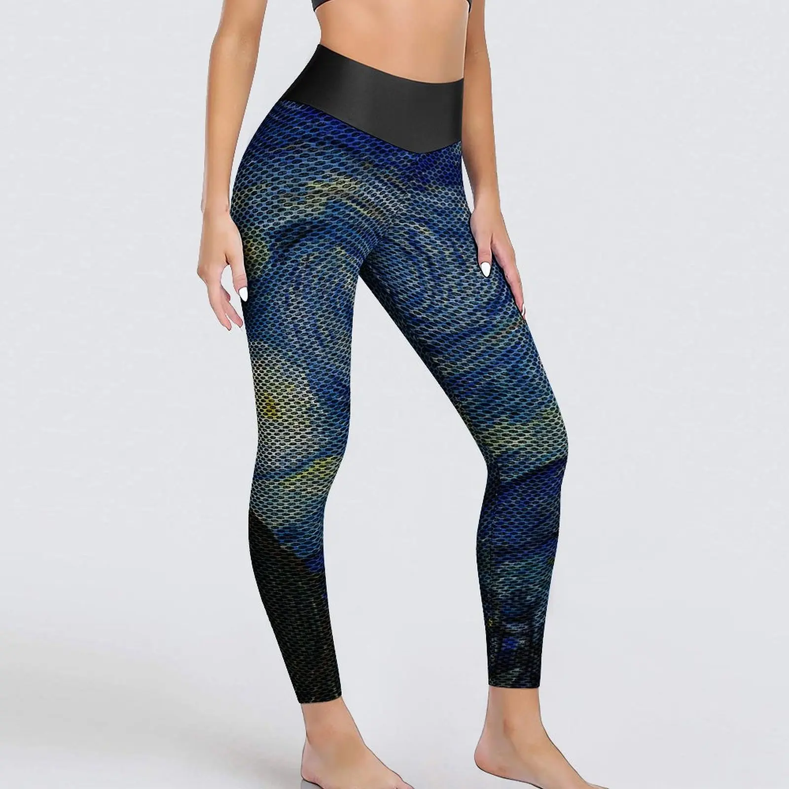 

Star Van Gogh Leggings The Starry Night Impressionism Workout Yoga Pants High Waist Aesthetic Leggins Sexy Design Sport Legging