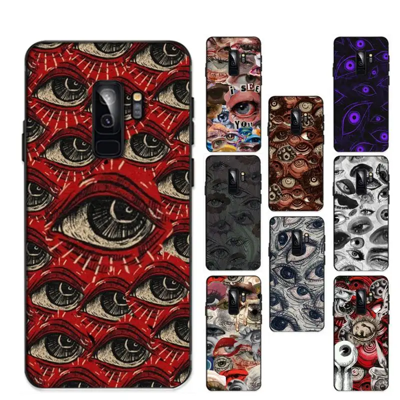 

Eyes Phone Case for Samsung S20 lite S21 S10 S9 plus for Redmi Note8 9pro for Huawei Y6 cover
