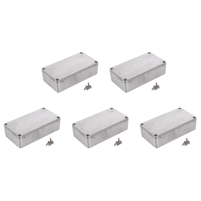 

5X Diecast Aluminium Electronics Project Box Case Enclosure Instrument Waterproof, Standard 1590B 112X60x31mm