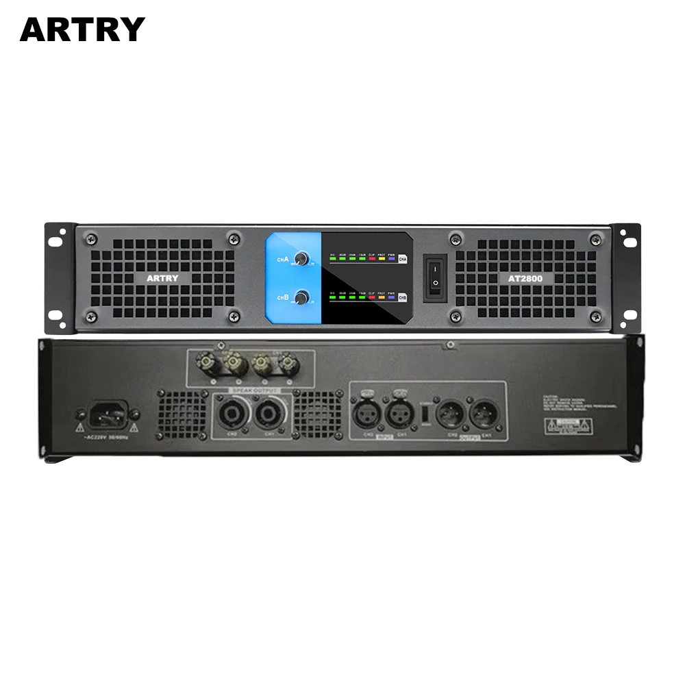 ARTRY AT2800/AT48000 профессиональный усилитель мощности цифровой четырех/двухканальный