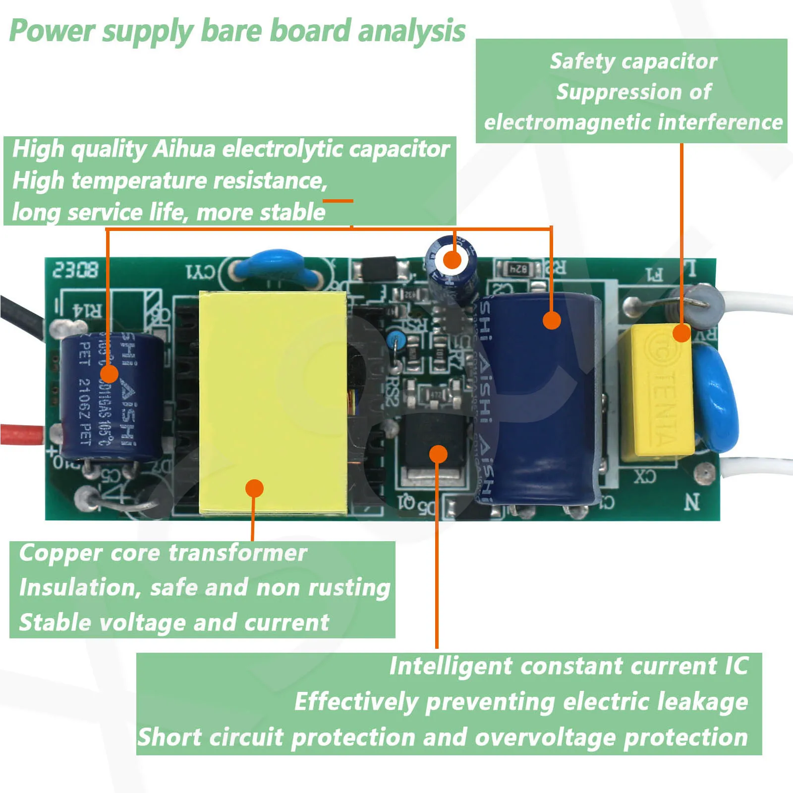 Драйвер для светодиодов 280-300 мА 6-12 Вт 18-36