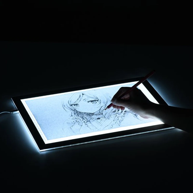 Enlarge A3 Drawing tablet wacom Digital Graphic Tablet LED Diamond Painting Light Pad Board Portable Board for X-ray film viewer