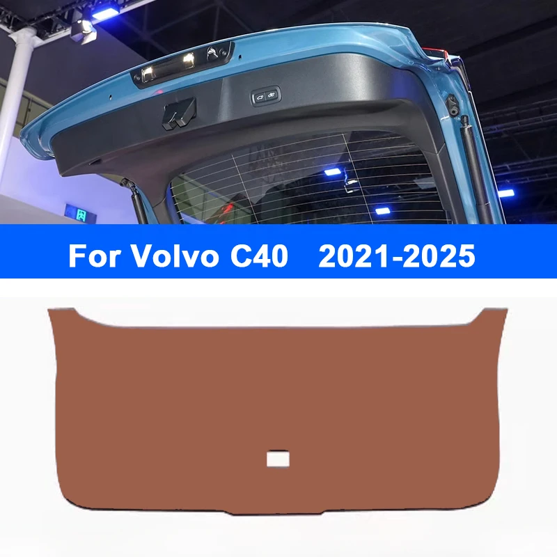 

Для Volvo C40 XC40 XC60 XC90 Автомобильный коврик на заднюю дверь, вкладыш багажника, грузовой лоток, водонепроницаемая защитная накладка на задний бампер, противоскользящие аксессуары