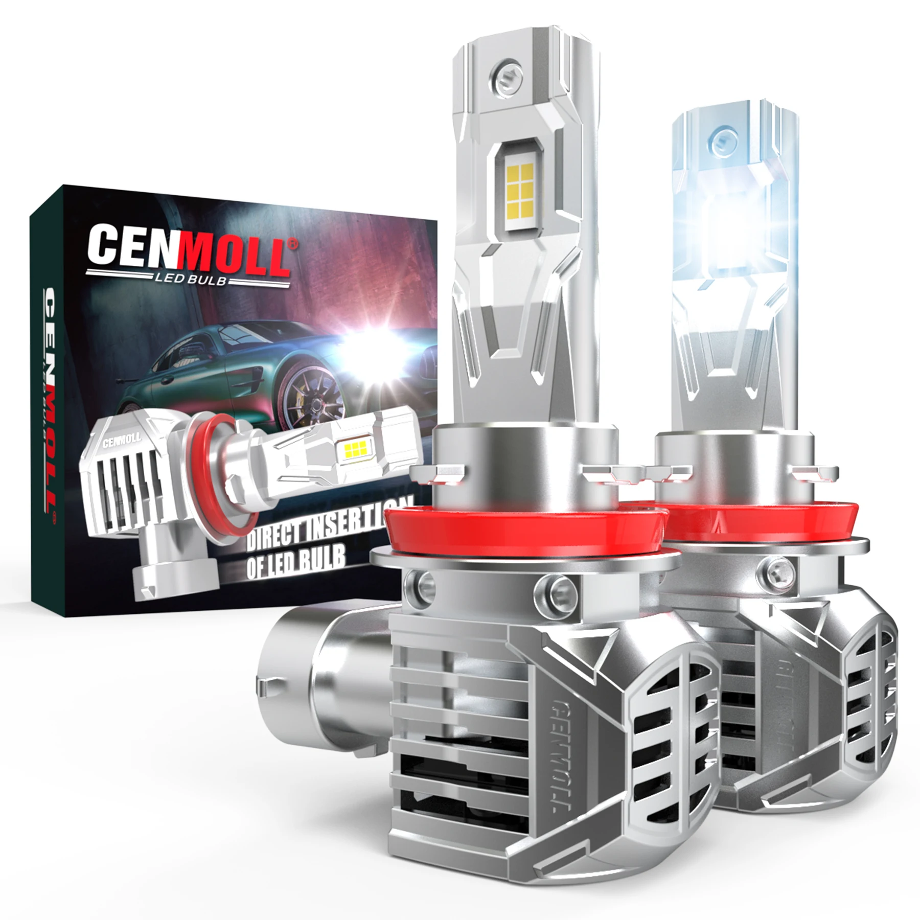 Фото 2x H8 H11 светодиодная фара без ошибок Canbus 24000Lm с вентилятором, фонарь с диодом 12 В для Mini Cooper R56 R50 Gt R52 R55 R57 R58 R59 R61 №1