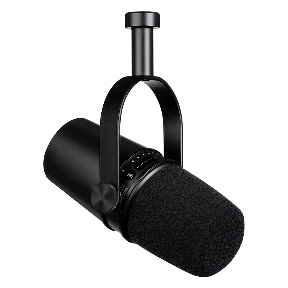 

USB Full Metal USB/XLR Dynamic MIC for Professional Recording Live Streaming Built-in Headphones for MV7 Microphone Genuine Sale
