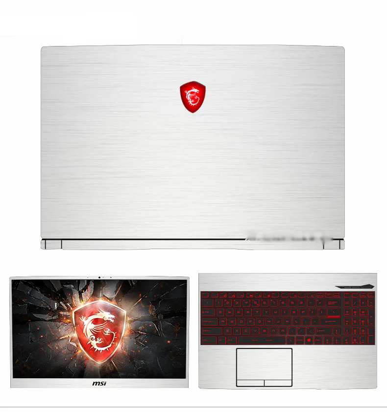 Углеродная защитная наклейка для ноутбука MSI GF66 GP76 GE76 GP66 GE66 GE65 GS66 GL75 GT70 GP65 GL65 GP75 GT75VR