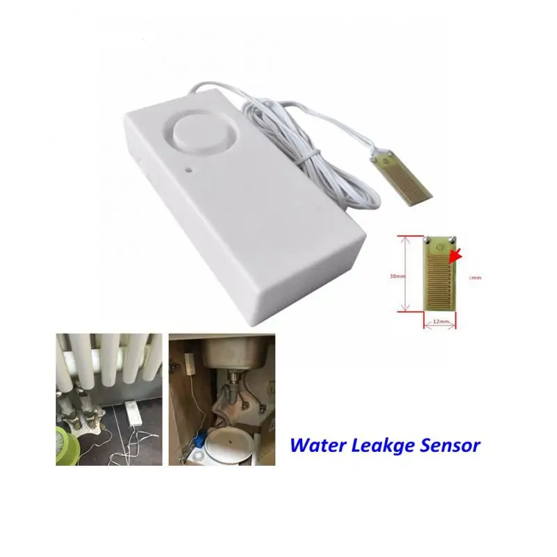 

Home Alarm Water Leakage Alarm Detector 110dB Independent Water Leak Sensor Detection Flood Alert Overflow Security Alarm System