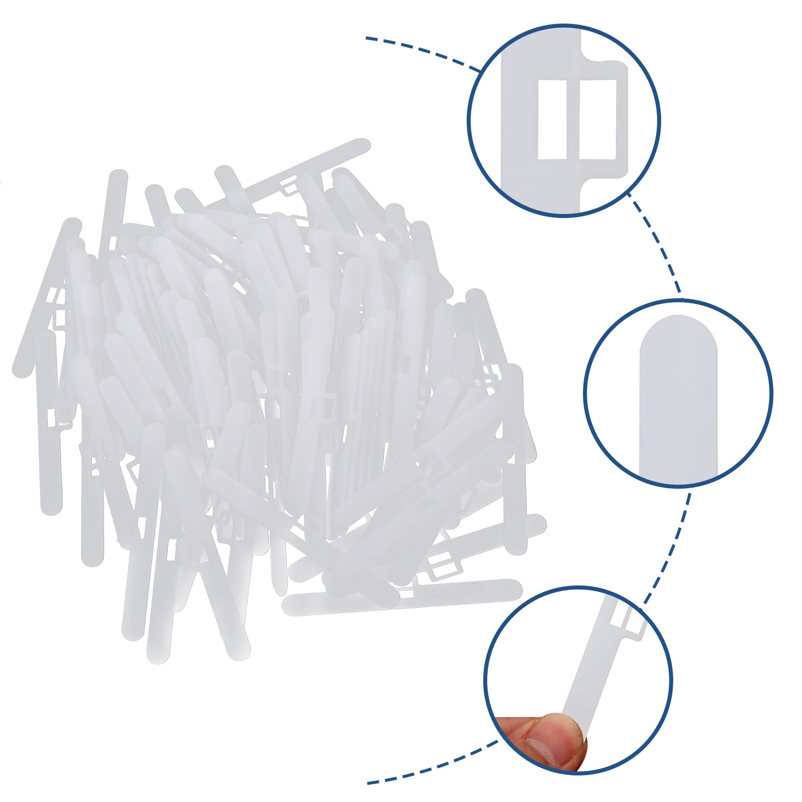 

100 шт аксессуары для вертикальных жалюзи запасные части для жалюзи для дома (белый)