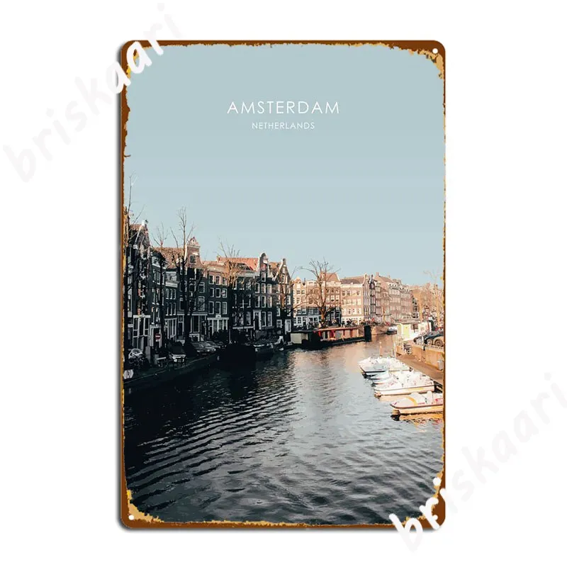 

Амстердам, путешествия, художественное оформление, металлический плакат, Классическая барная пещера, Клубная вечевечерние, жестяные пластинки Sign, плакаты