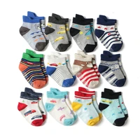 6 pairslot 0 to 5 yrs cotton childrens anti slip boat socks for boys girl low cut floor kid sock with rubber grips four season