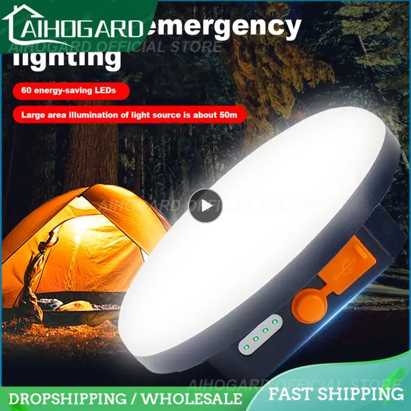 

Camping Bulb Lamp Portable Rechargeable Lantern Night Market Light Home Led Tent Light Flashlight 7200mah Multi-function Hot New