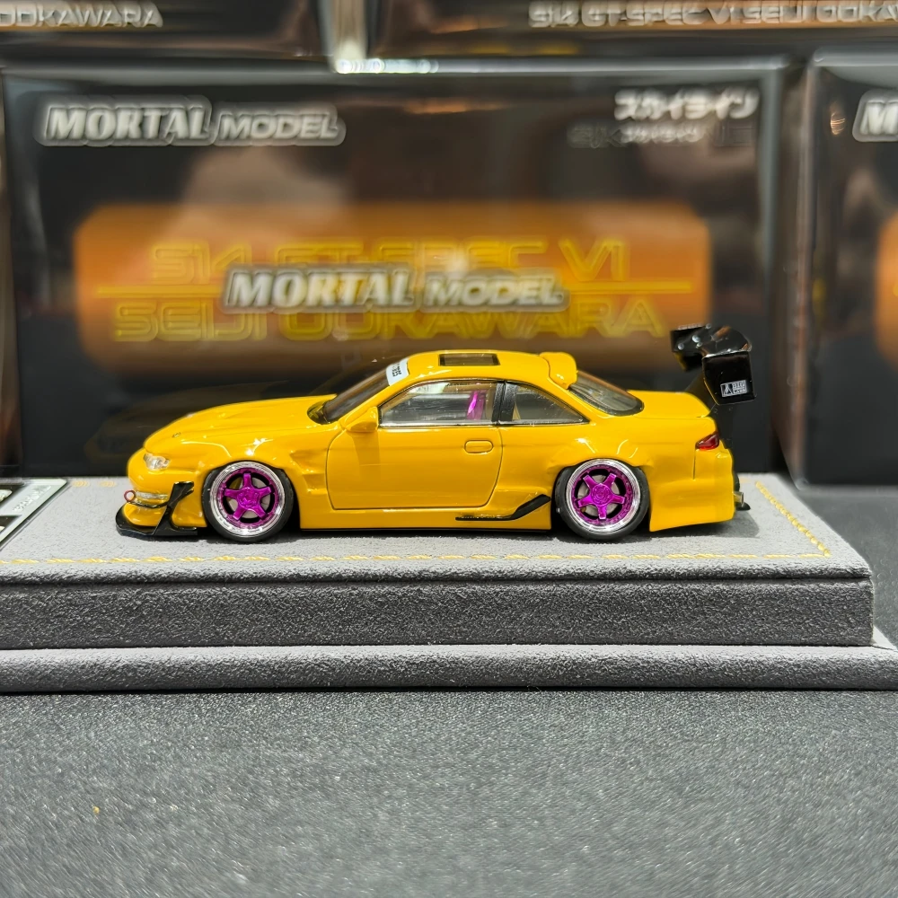 Фото Модель автомобиля Mortal 1:64 S14 GT-SPEC V1 SEIKI OOKAWARA HEC из литого металла №2