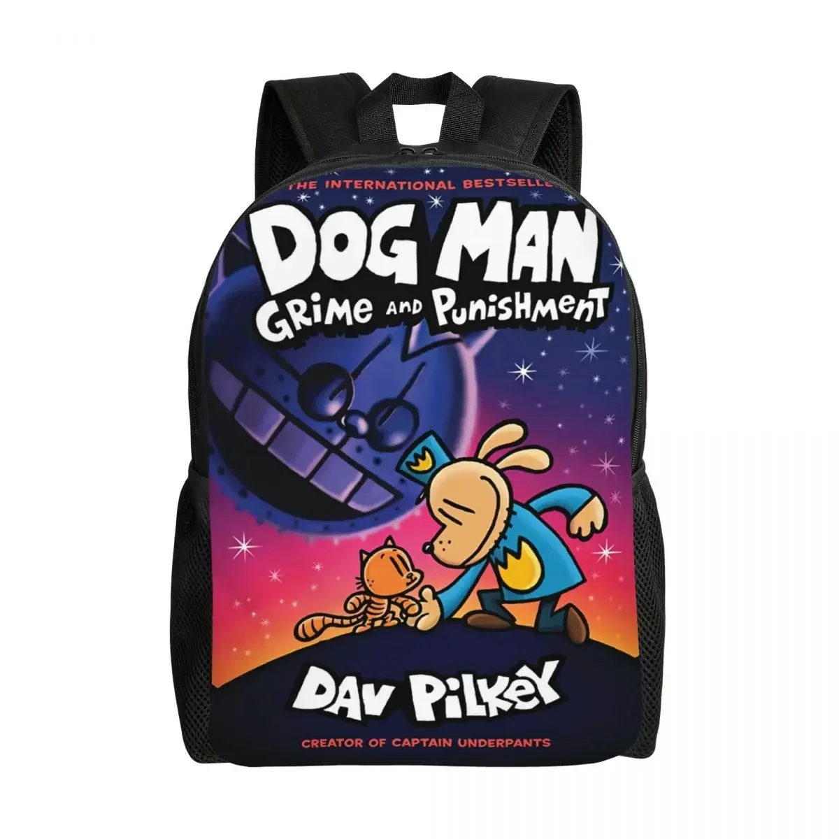 Фото Пользовательские забавные манга Dogmans мультфильм рюкзаки для женщин и мужчин базовый рюкзак для школьных сумок колледжа №2