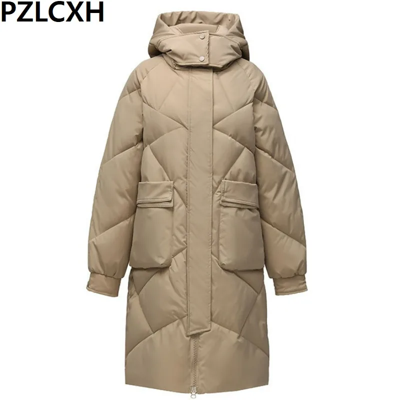 Женская свободная парка расширенной версии