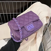 flap crossbody messenger sling bag for women 2022 luxury brand design mini handbag fashion chain quilted shoulder bag handbags p