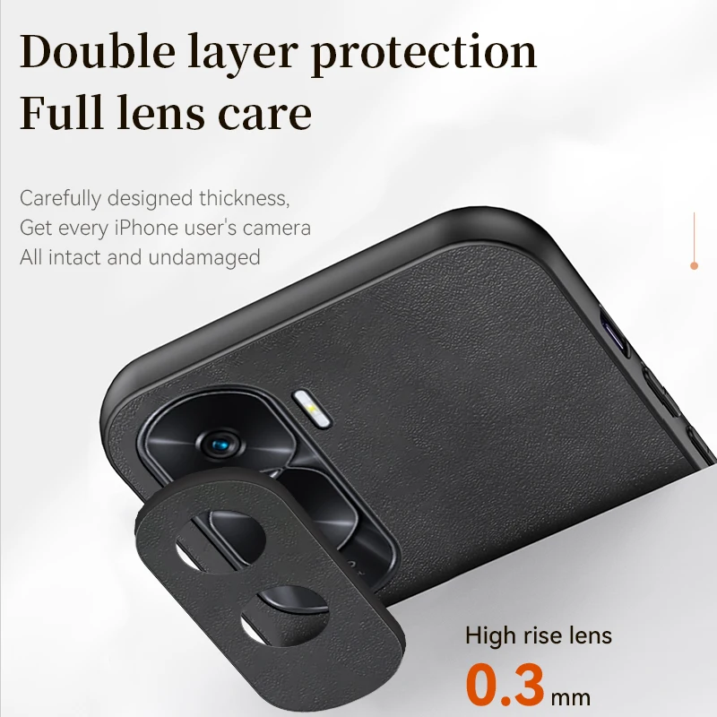 Luxury Leather Case for Huawei Honor X50i Frosted Ultra-thin Heat Dissipation Soft Armor Shockproof Phone Cover HuaweiHonorX50i