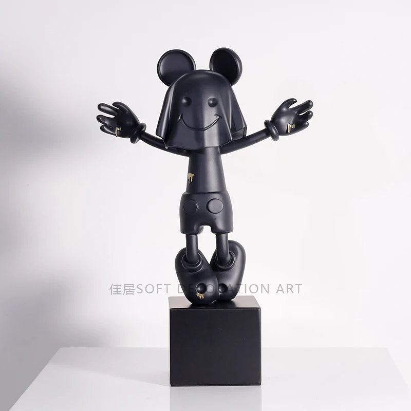 

Simple modern model room abstract character creativity living room TV cabinet bedroom desktop decoration soft decoration home