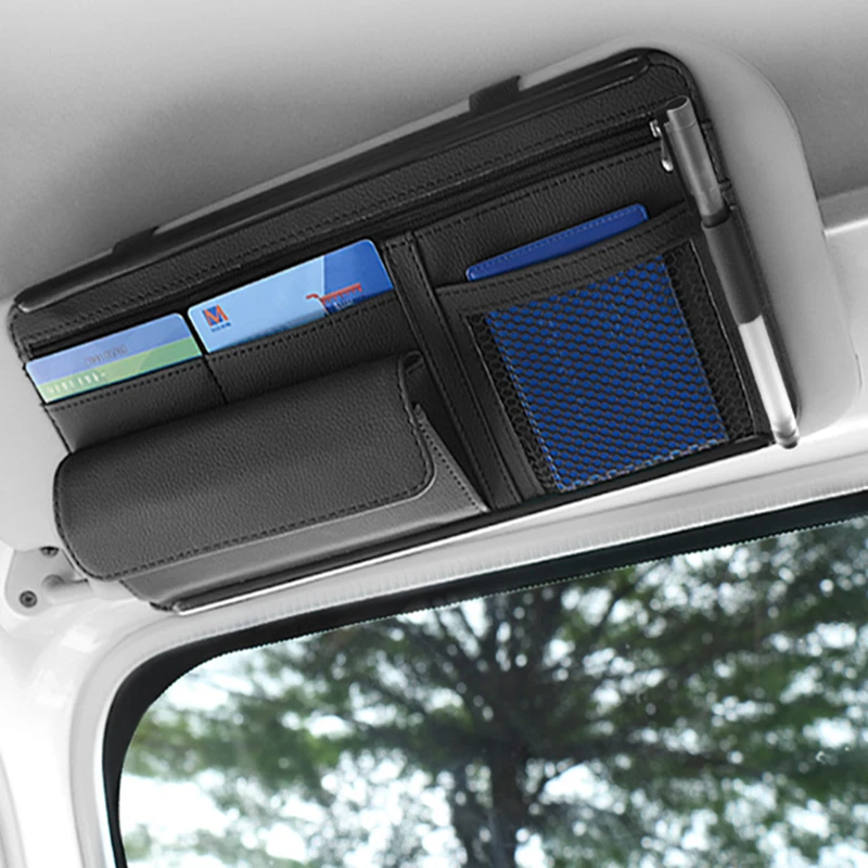 

5 в 1, автомобильный Органайзер, солнцезащитный козырек