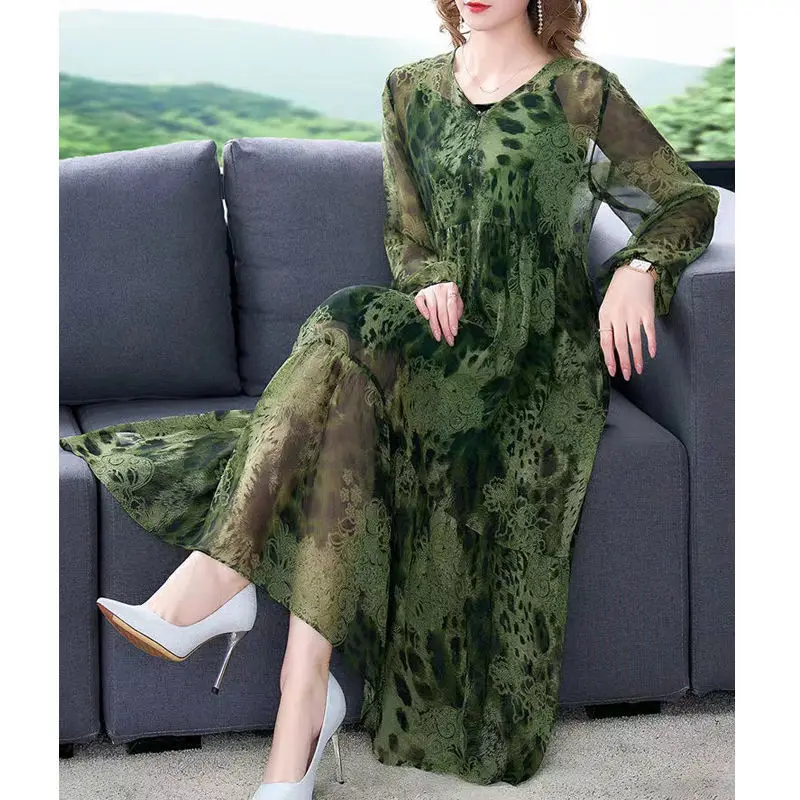 Женский шифоновый комплект из двух предметов элегантное винтажное леопардовое