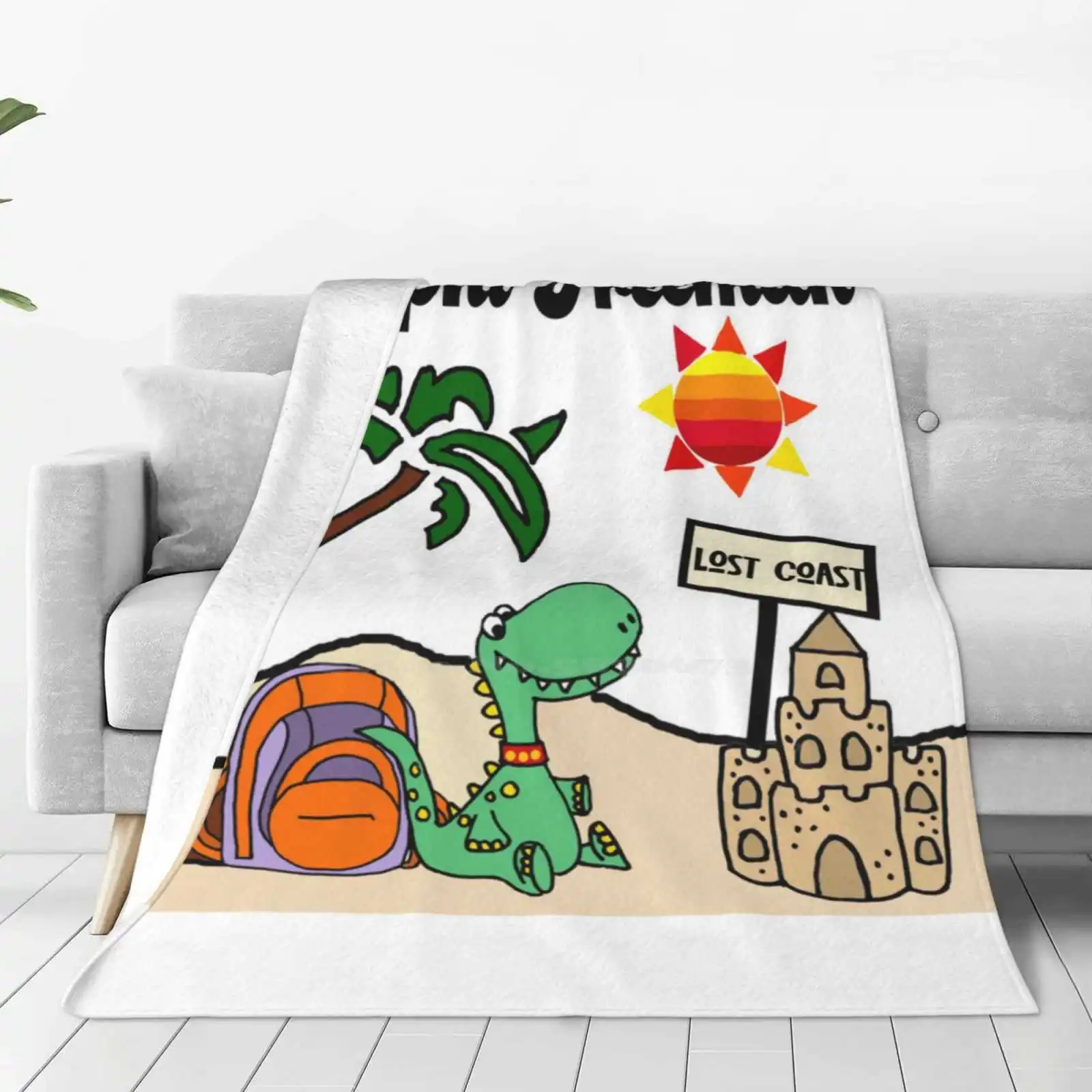 Пляжное фланелевое одеяло Delphi Freeman Lost Coast * sonгарт удобное теплое с креативным