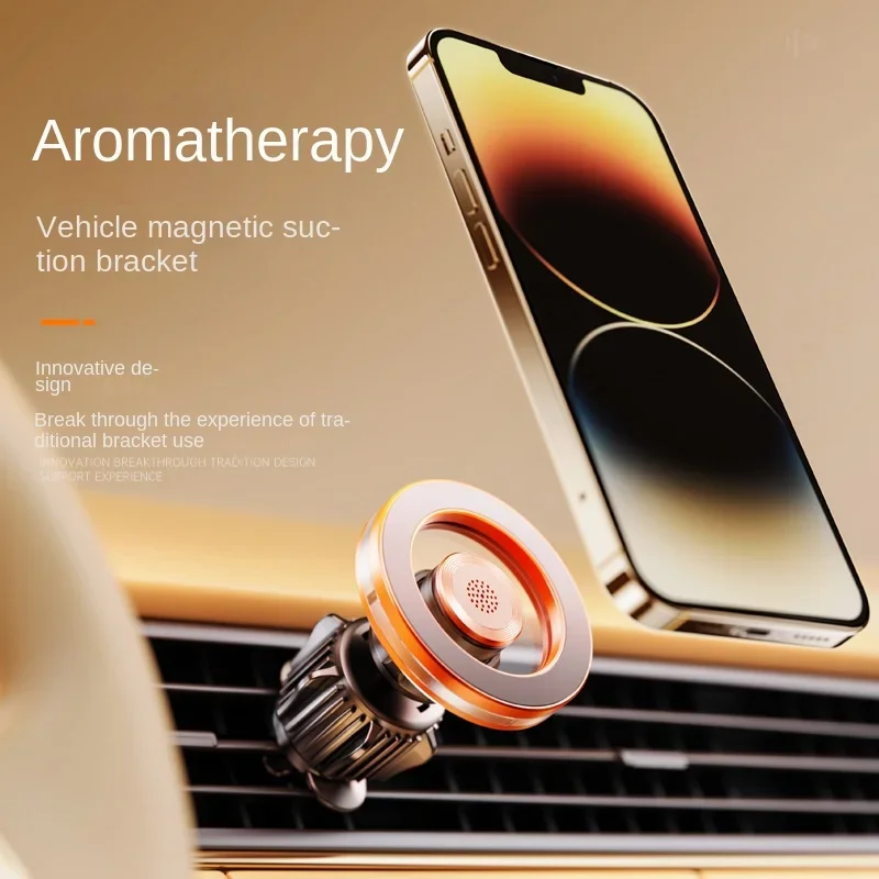 

Magnetic Aluminum Car Phone Holder with Aroma Universal Air Vent Car Phone Mounts Cellphone GPS for IPhone Rotation Bracket