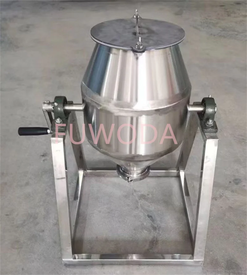 5л ручной смеситель для сухого порошка барабанный миксер блендер из нержавеющей