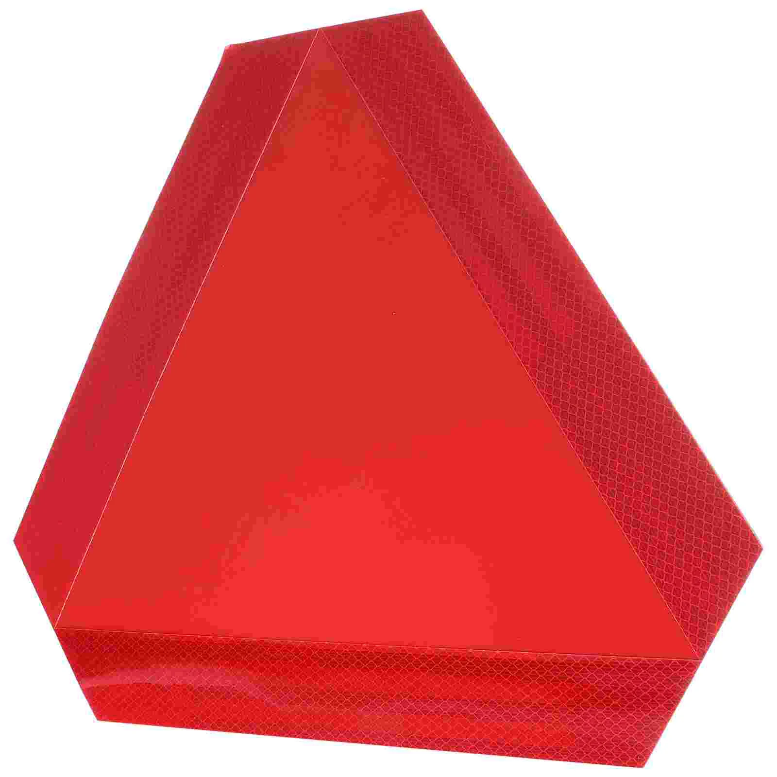 

Car Tow Dolly Tail Board Reflector Warning Reflective Tape Slow Move Sign Vehicle Film Strips