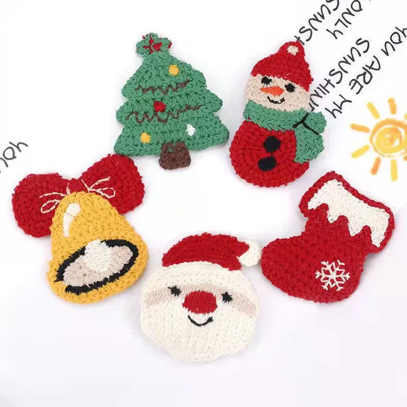 

1Pcs Christmas Wool Knitting Hairclip Cute Barrette Christmas Hair Clips Kids Hairpin Girls Hair Pins