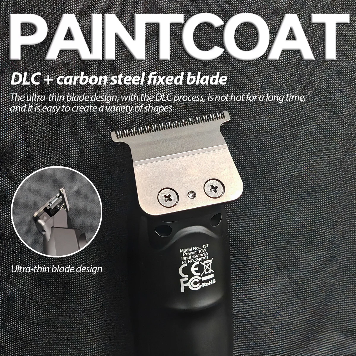 Беспроводная Машинка для стрижки волос с ЖК-дисплеем 7500 об./мин.