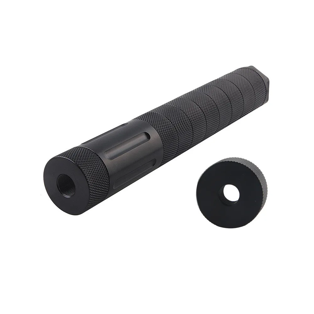 

10''L 1.57''OD Aluminium 1.375x24 thread 1/2x28+5/8x24 thread mount baffle cap cup for car Solvent Cleaning Tube Filter Kit