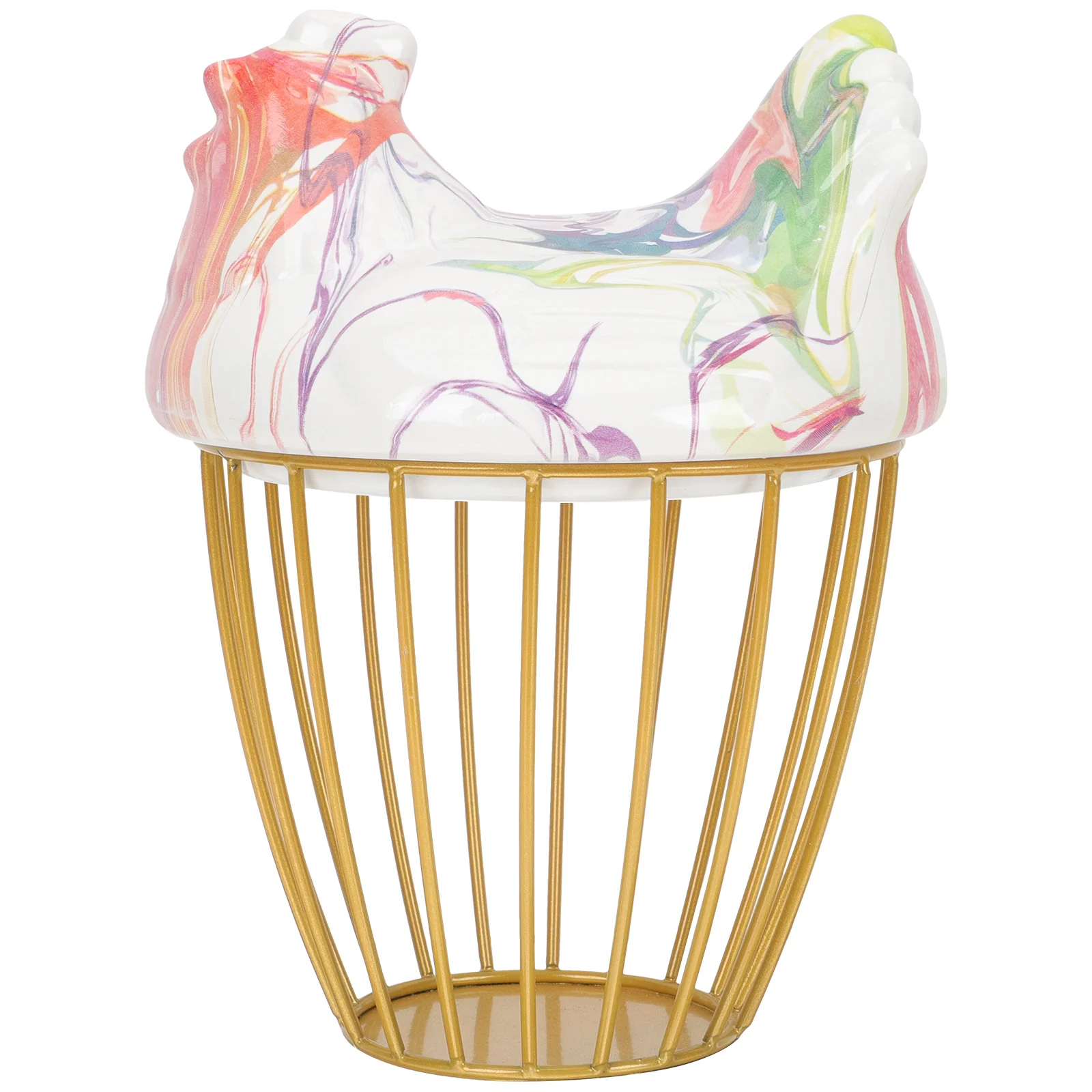 

Basket Egg Storage Wire Holder Fruit Baskets Metal Eggs Chicken Kitchen Organizer Desktop Fresh Hen Gathering Vegetable Bowl