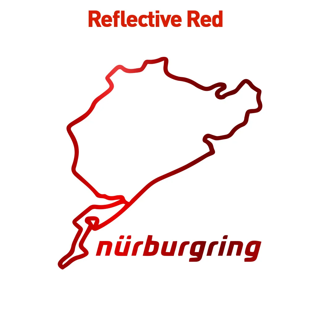 

Крутой дизайн, автомобильные наклейки nurburgring на автомобиле, виниловые автомобильные наклейки, водонепроницаемые наклейки