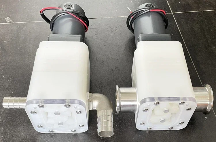 Трехлистовой насос с высокой вязкостью Конвейерный роторный 12 В санитарный