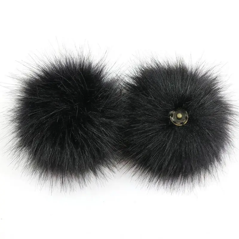 Искусственный пушистый шар с помпоном разноцветный искусственный и ремесленный