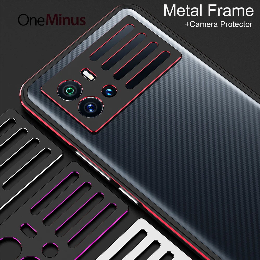 

Luxury Skin For VIVI IQOO 9 Pro Case IQOO 8 Metal Bumper Frame Ultra Slim Protective Phone Cover Cases + Carmera Lens Protector