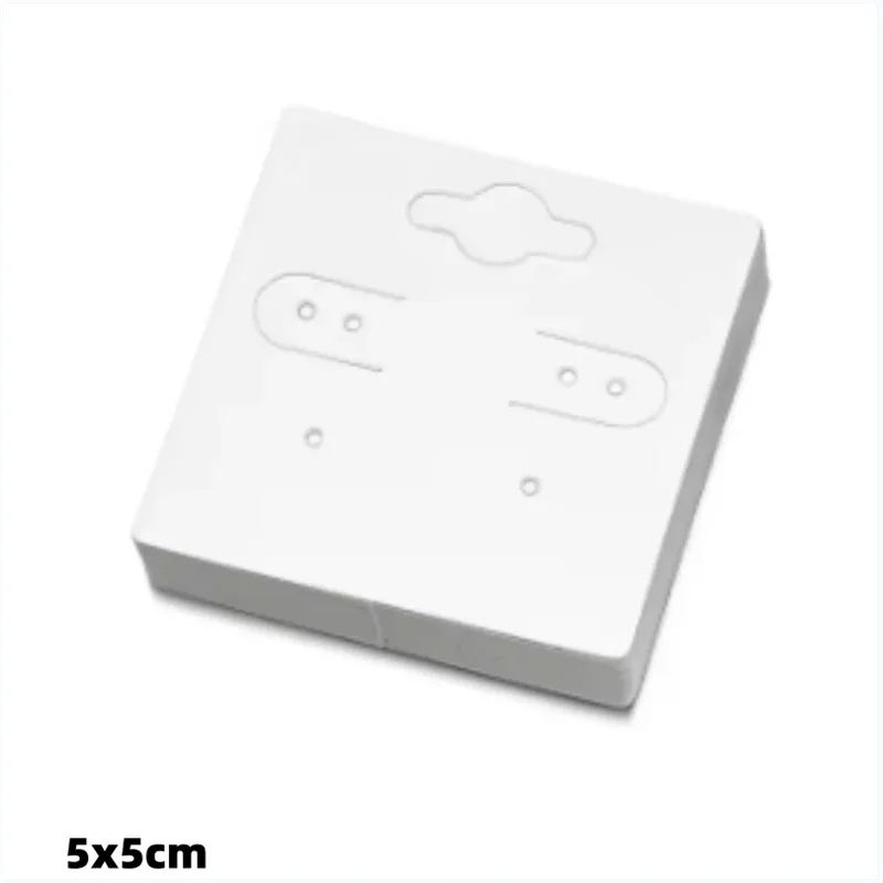 

Картонные подставки для сережек 5x5 см, 50 шт.
