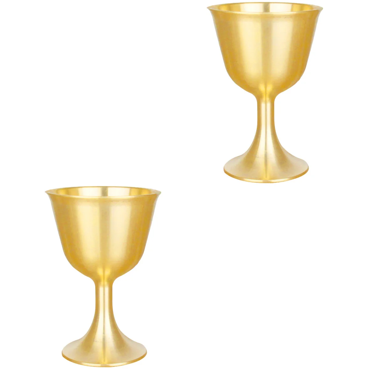 

Glasses Offering Bowl Copper Cup Brass Cups Goblet Stem Gold Water Drinking Decorativechalice Temple Buddhistchampagne Altar