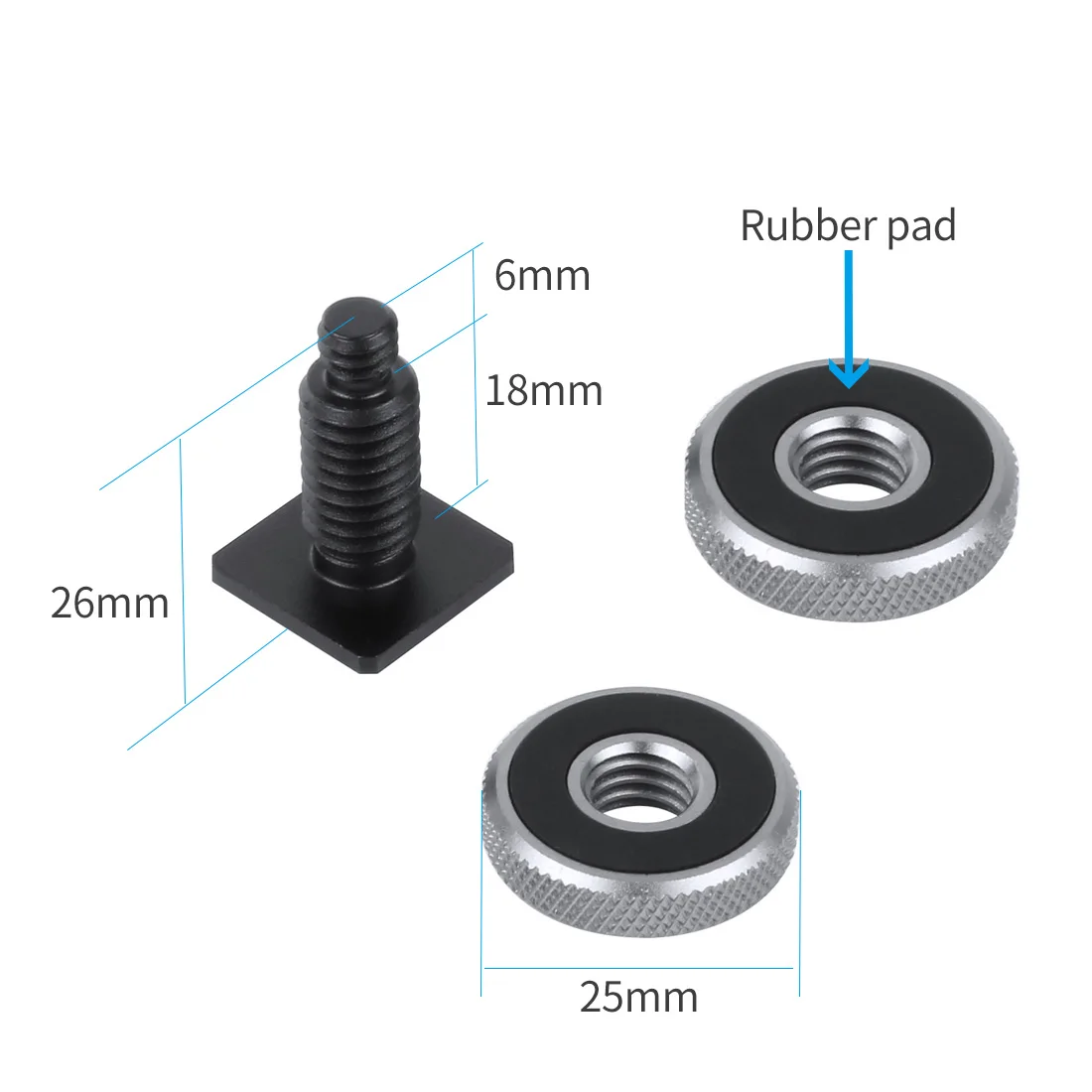Одиночные двойные гайки крепление холодного башмака 3/8 1/4 5/8 винтовой кронштейн