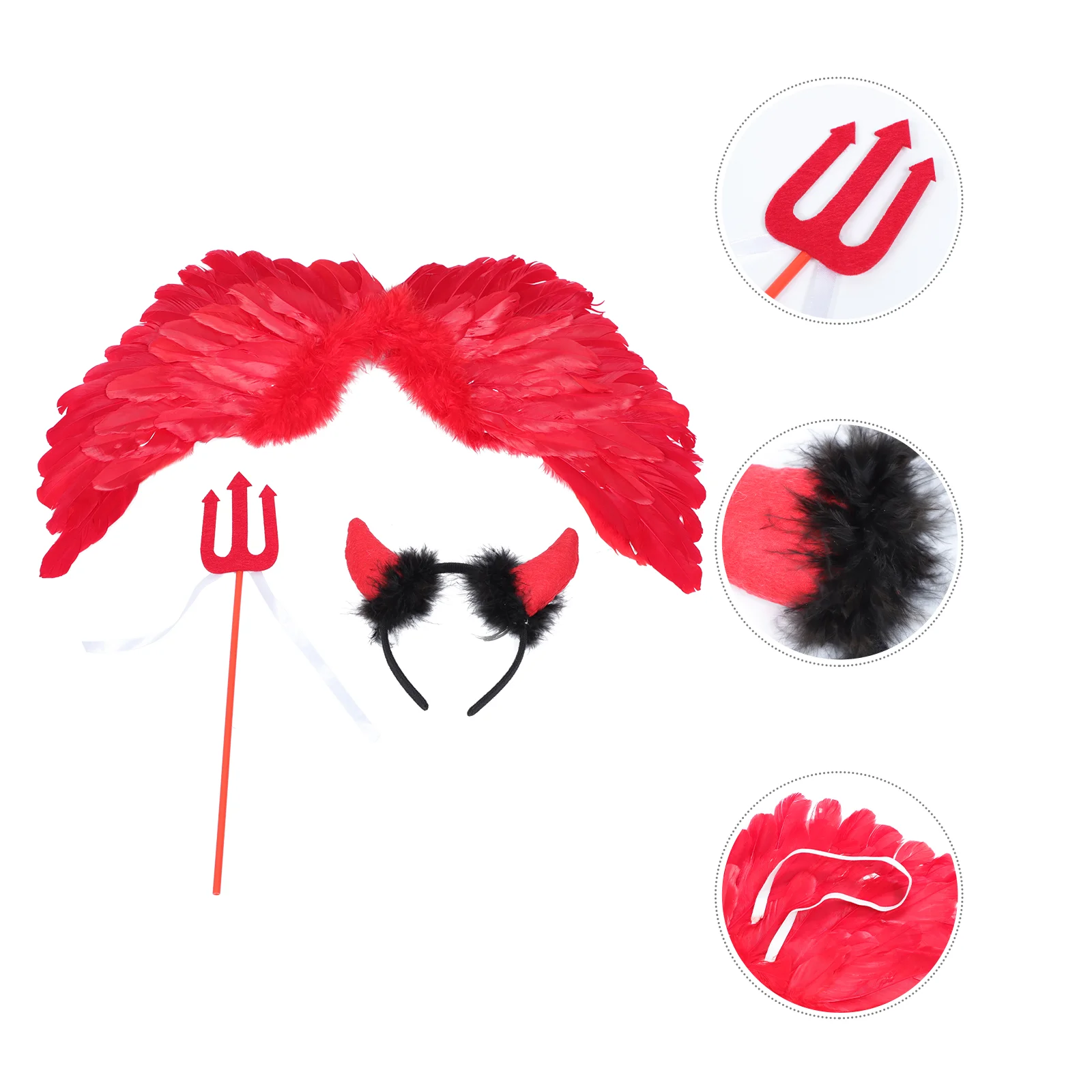 

Wings Set Suit For Children Stage Clothes Halloween Costume Ragwort Fork Girls Accessories Party Dress Christmas