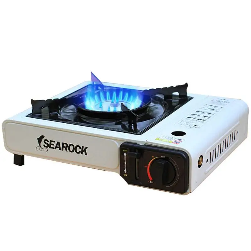 

Camping Burner Stove Portable Backpacking Stove Single Burner Stove Double Wind Guard Burner Survival Furnace Supplies