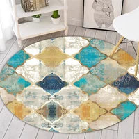 fashion vintage carpet living room round rug morocco bedroom non slip chair mats rug for living room