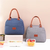 new portable lunch bag food thermal box tote durable insulated cooler ice packs organizer picnic basket eco handbags for work
