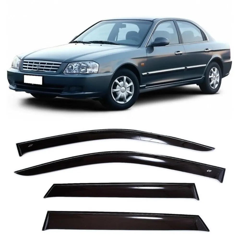Дефлекторы окон Cobra Tuning K14400 на авто Kia Optima 1 l Sd Sedan 2000-2005 4 шт./комп. ветровики от