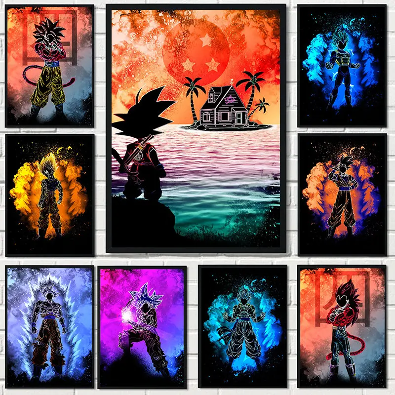 

5D DIY Diamond Painting Kit Japanese Anime Dragon Ball Saiyan Diamond Embroidery Mosaic Art Rhinestone Home Decor Gift