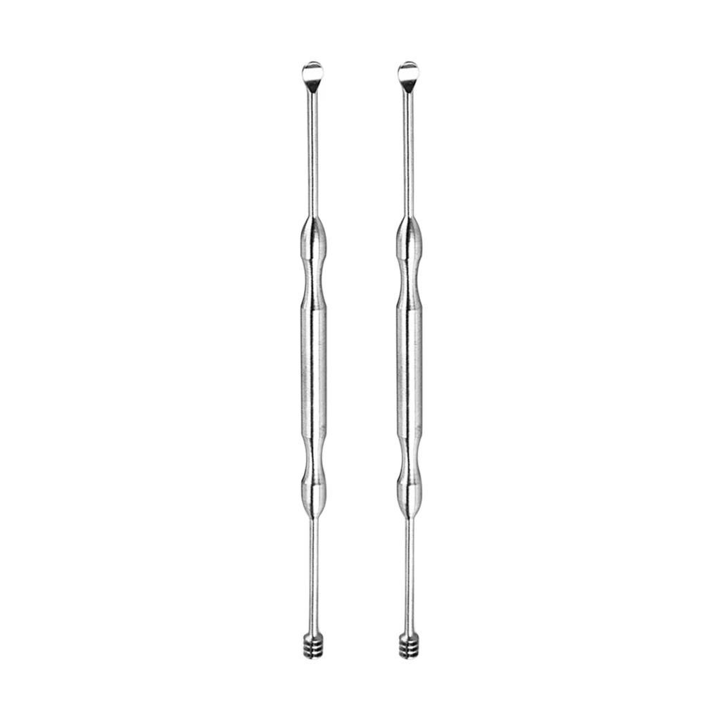 

Pick Spiral Stainless Steel Wax Clean Tool 2PCS ( Silver )