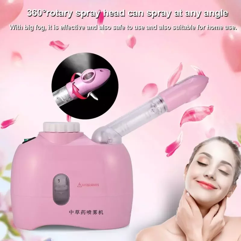 

NEW2023 Facial Steamer Thermal Steam Humidifier Herbal Vaporizer Aroma Ozone Vaporizer Face Sauna Spa Instrument Care Machine 22