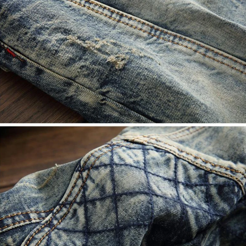 Mens Jeans Men Cargo Pants Splicing Denim Trousers Men's Straight Casual Designer Military Hip Hop Fashion Streetwear Male