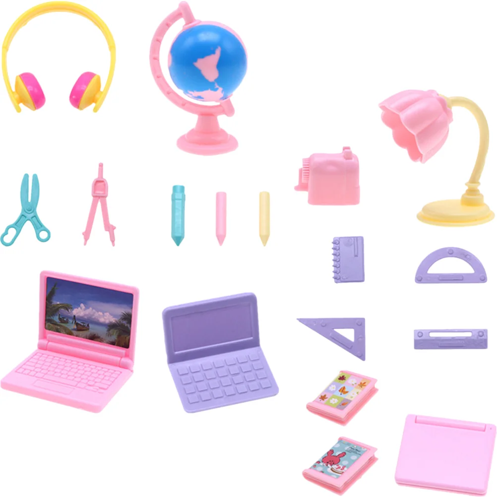 

Kids Suit Mini Stationery Set Miniature Ruler Decor Small Tiny Pen School Supplies Dolls House Child